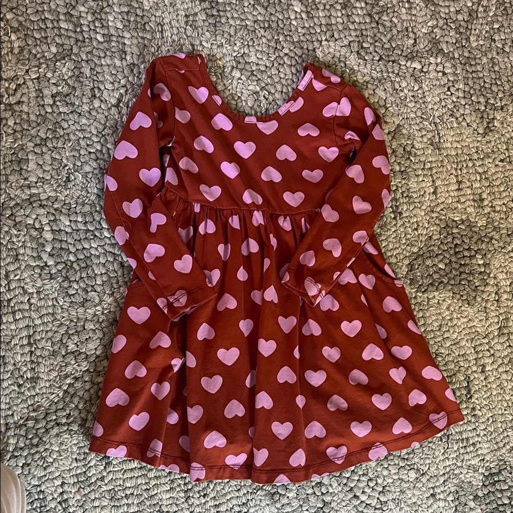 Hanna Andersson Red and Pink Heart Dress